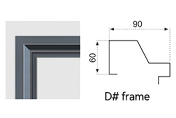 Cast Aluminum Door frame style D