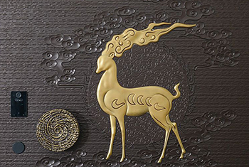 Cast aluminum door sculpture pattern