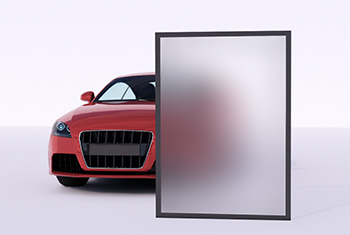 Garage Door Frosted Glass