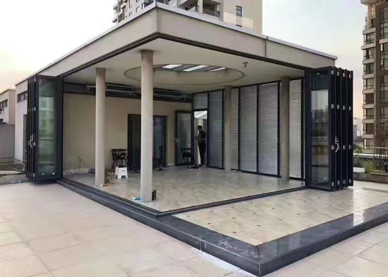 Patio folding door