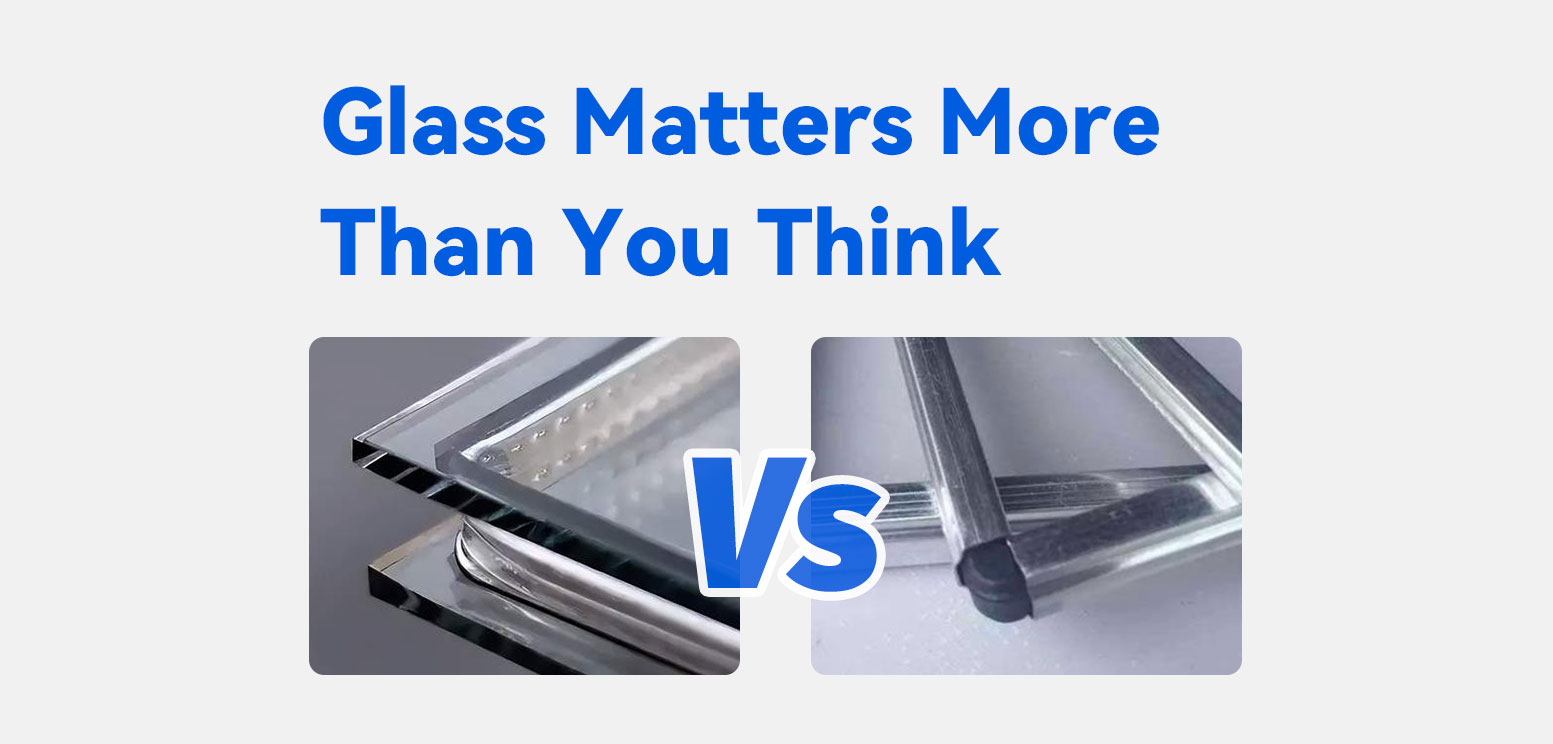 Single-layer and double-layer glass comparison