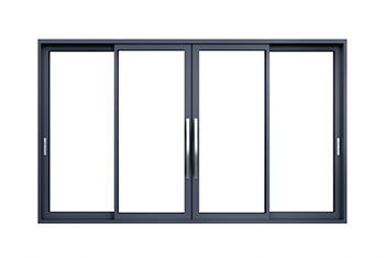 4 Glass Panels Sliding Door