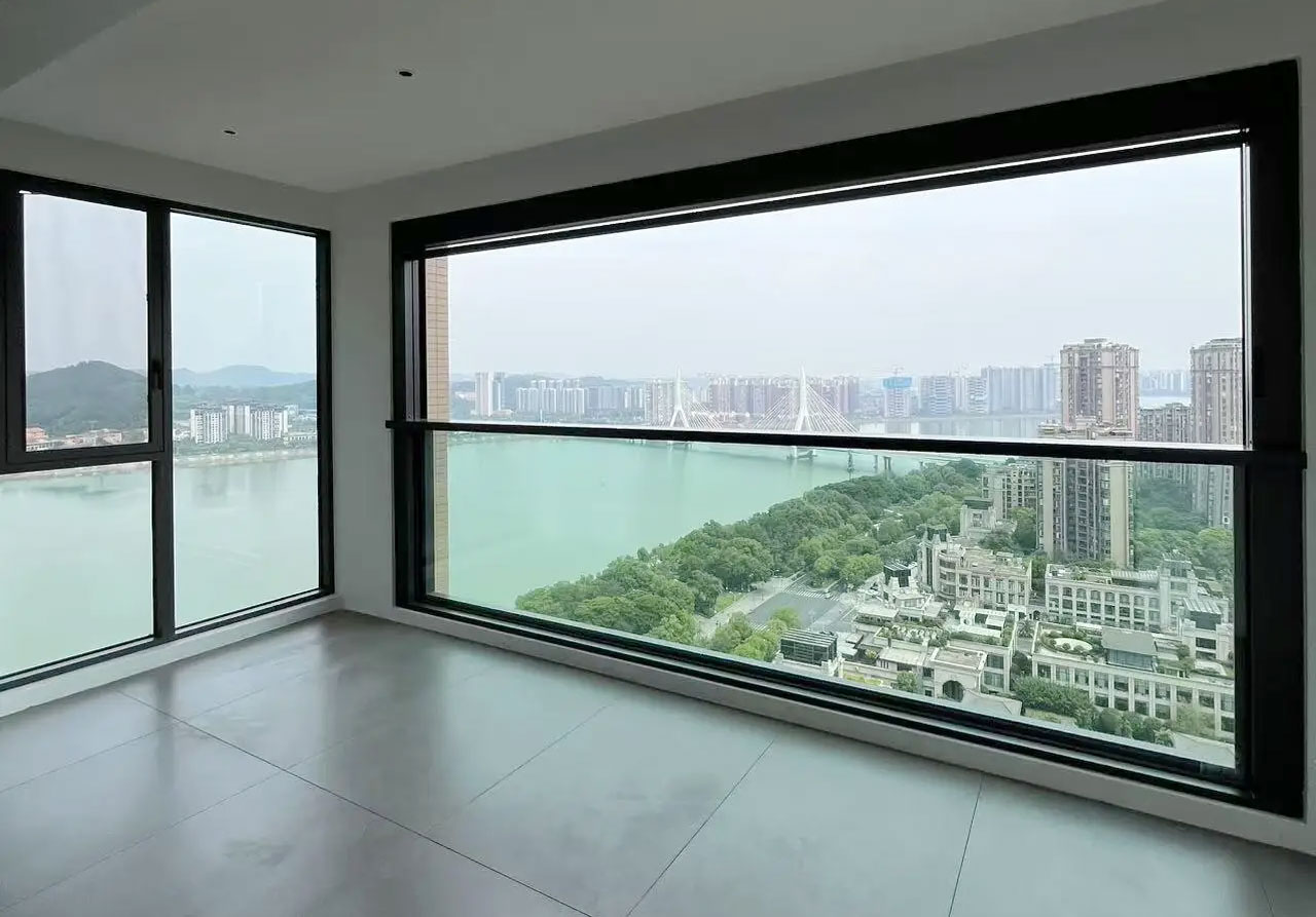 Electric lift windows for balcony