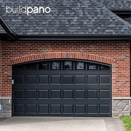 Galvanized steel garage door
