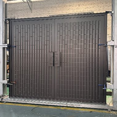 Cast Aluminum Doors on a Test Stand