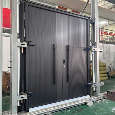 Cast Aluminum Doors on a Test Stand