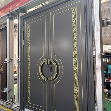 Cast Aluminum Doors on a Test Stand