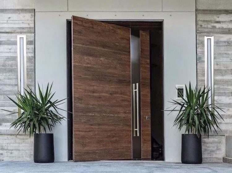 Wood Grain Pivot Door Wood Grain Pivot Door